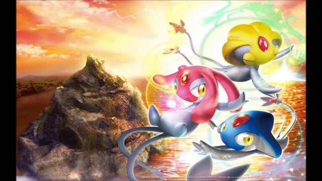 Pokemon flying mountain sunset bird free wallpaper for desktop - medium preview image