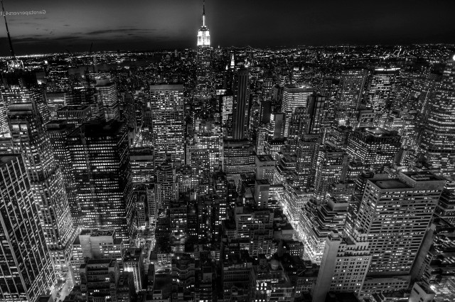 City night tall building lights #4 free wallpaper for desktop - medium preview image