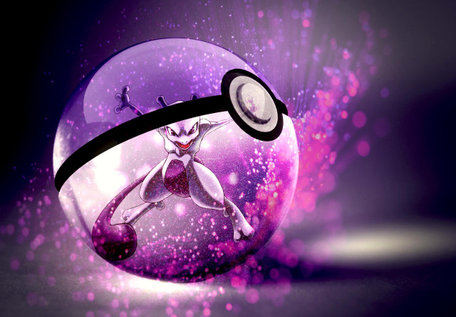 Cartoon character glass ball purple free wallpaper for desktop - medium preview image