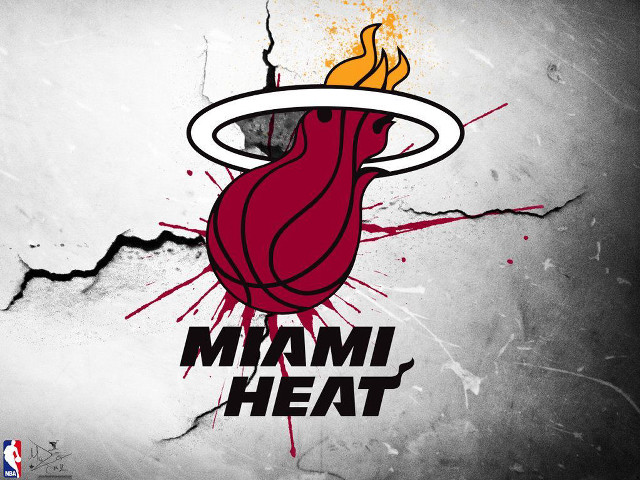 Miami heat cracked wall basketball #2 free wallpaper for desktop - medium preview image