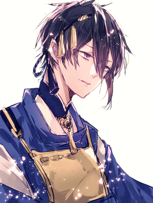 Mikus munechika blue shirt brown free wallpaper for mobile - medium preview image