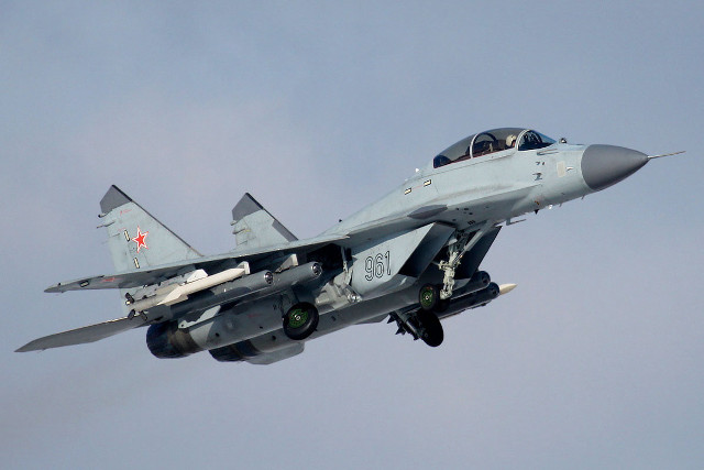 Fighter jet cloudy sky red #8 free wallpaper for desktop - medium preview image