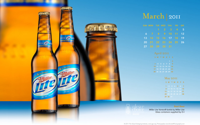 Calendar beer bottles table blue free wallpaper for desktop - medium preview image