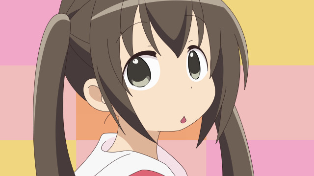 Girl ponytail brown hair pink free wallpaper for desktop - medium preview image