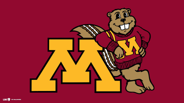 University minnesota mascot running football free wallpaper for desktop - medium preview image