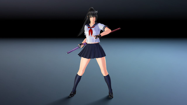 Woman short skirt baseball bat free wallpaper for desktop - medium preview image
