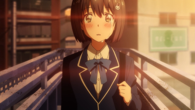 Woman suit tie bridge building free wallpaper for desktop - medium preview image