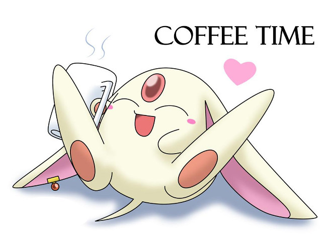 Cartoon character sleeping pillow coffee free wallpaper for desktop - medium preview image