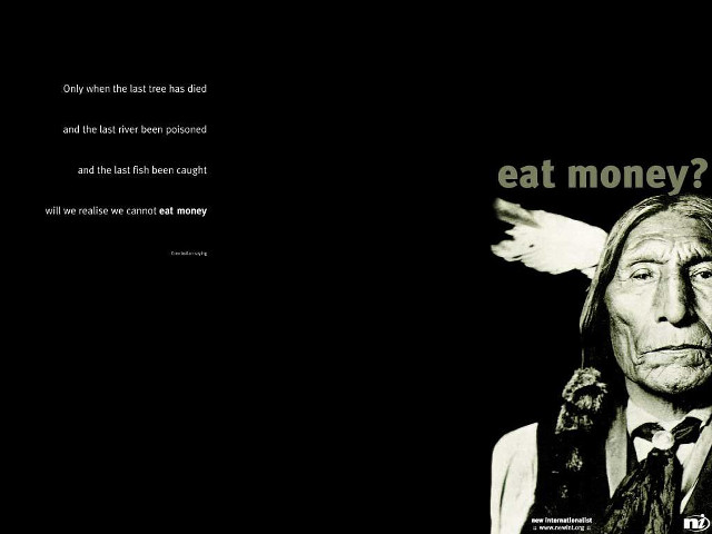 Man feather quote eat money free wallpaper for desktop - medium preview image