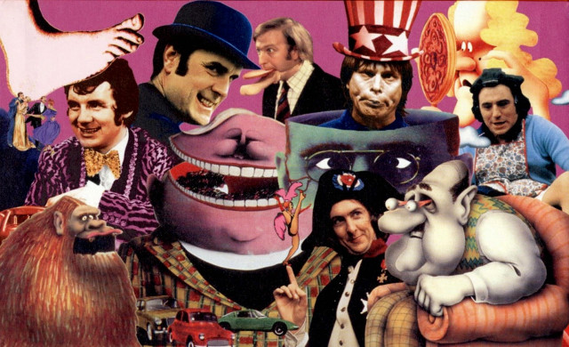 Collage people facial expressions costumes free wallpaper for desktop - medium preview image