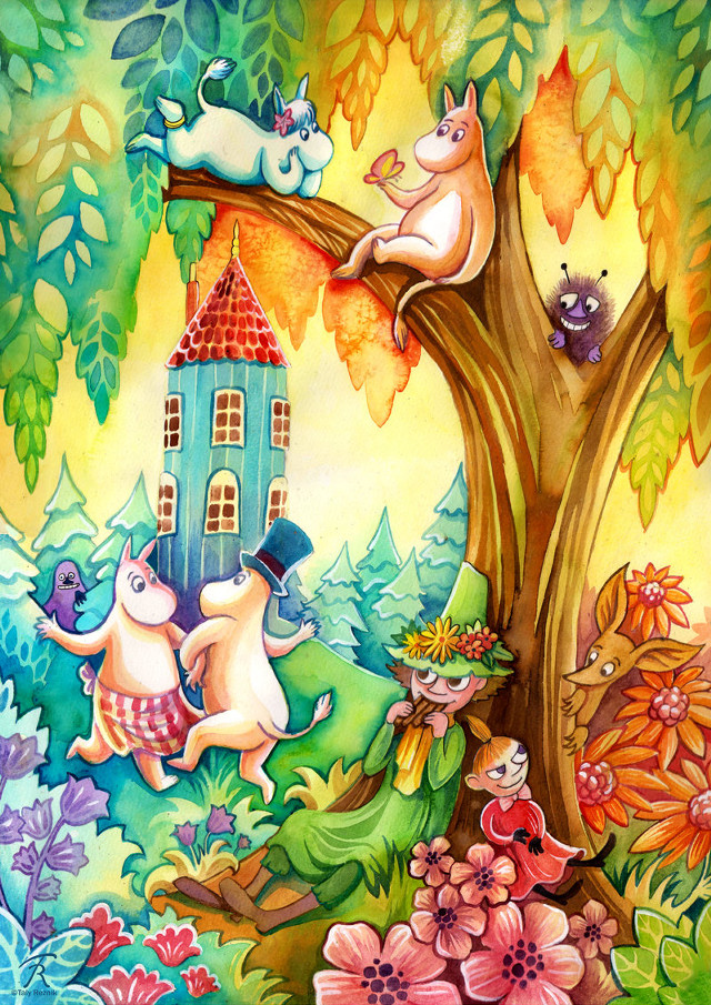 Tree animals house trunk cat free wallpaper for mobile - medium preview image
