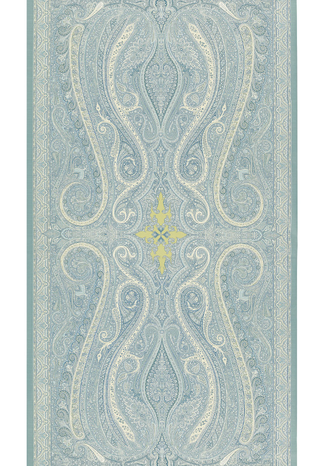 Blue white rug star center free wallpaper for mobile - medium preview image