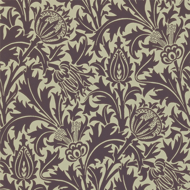 Floral pattern leaves flowers brown free wallpaper for tablet - medium preview image