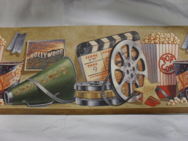 Movie scene popcorn painting artwork free wallpaper for desktop - medium preview image