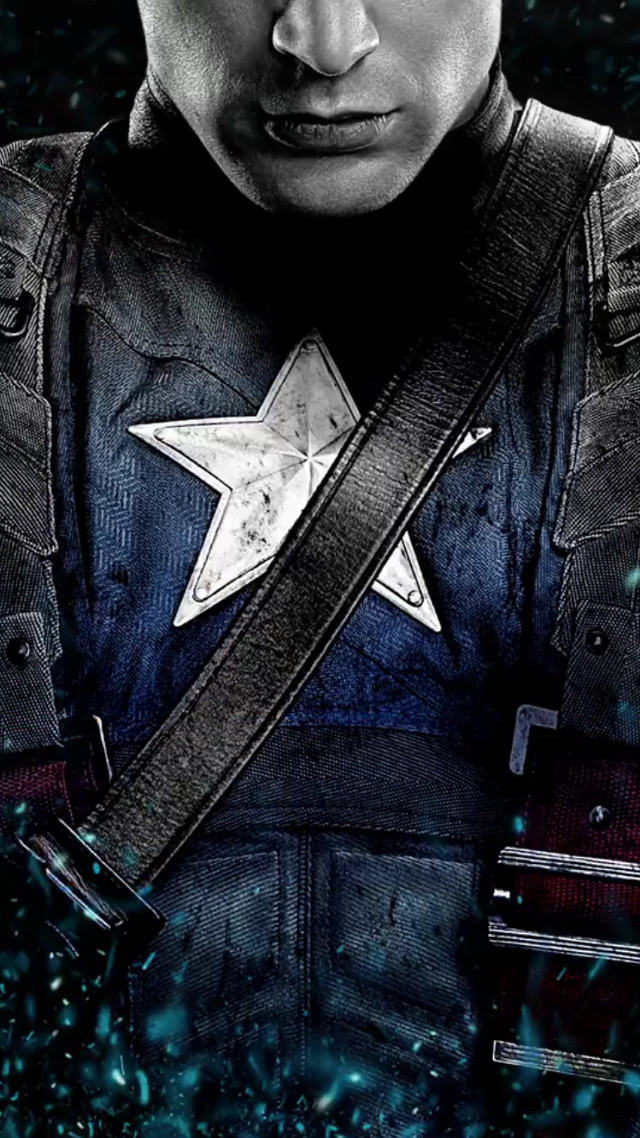 Captain america costume man snowflakes free wallpaper for mobile - medium preview image