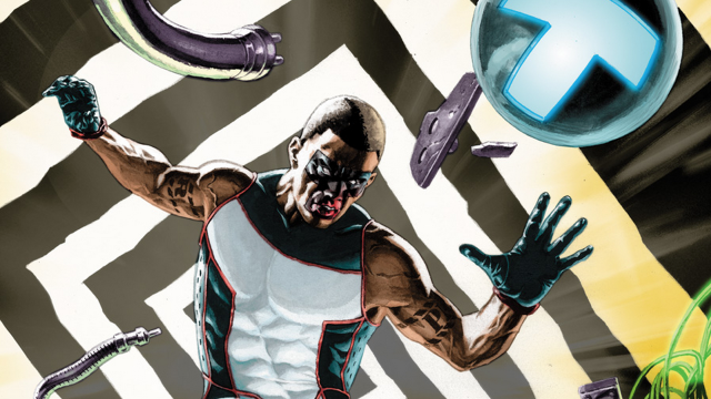 Weird man afrofuturism comic snake free wallpaper for desktop - medium preview image