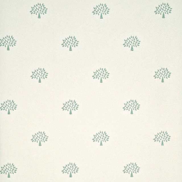 White wall green tree pattern free wallpaper for tablet - medium preview image
