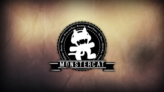 Monster cat company logo dark free wallpaper for desktop - medium preview image