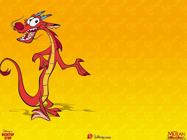 Cartoon dragon character body tail free wallpaper for desktop - medium preview image