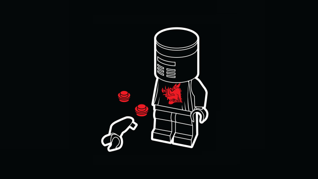 Lego figure red flower red free wallpaper for desktop - medium preview image