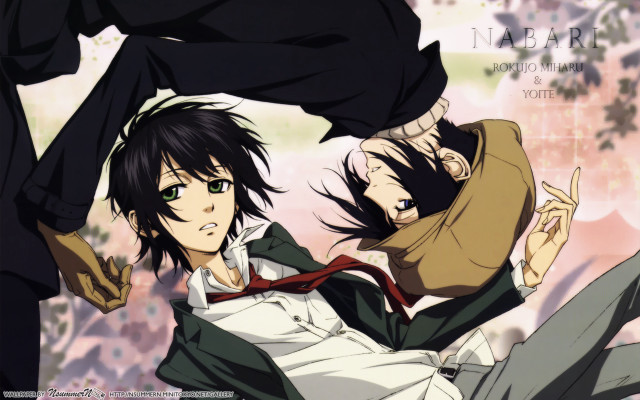 Anime characters holding up air free wallpaper for desktop - medium preview image