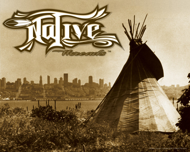 Teepee city background native american free wallpaper for desktop - medium preview image