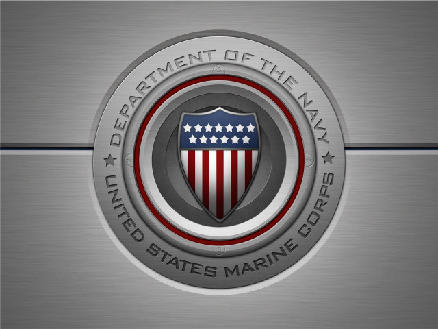 Metal emblem united states marine free wallpaper for desktop - medium preview image