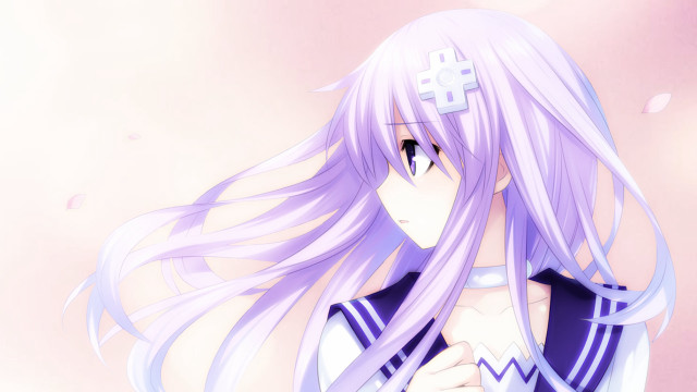 Girl long hair cross smile free wallpaper for desktop - medium preview image