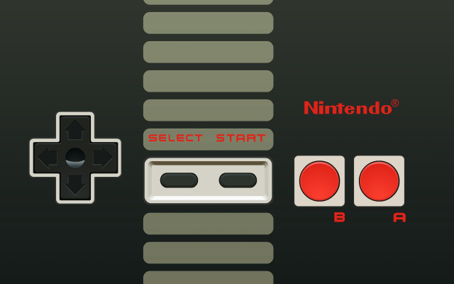 Nintendo controller red black vector free wallpaper for desktop - medium preview image