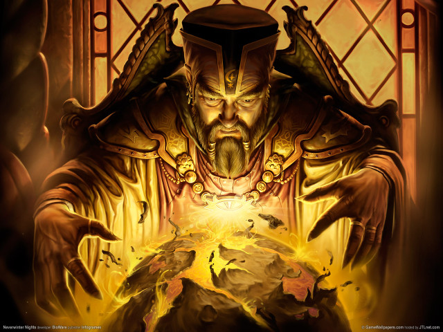 Man beard hat glowing ball free wallpaper for desktop - medium preview image