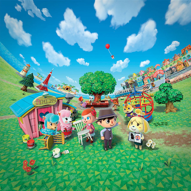 Animal crossing characters field house free wallpaper for tablet - medium preview image