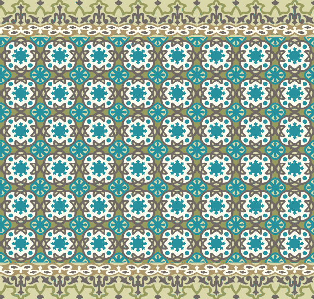 Blue brown pattern white border free wallpaper for tablet - medium preview image