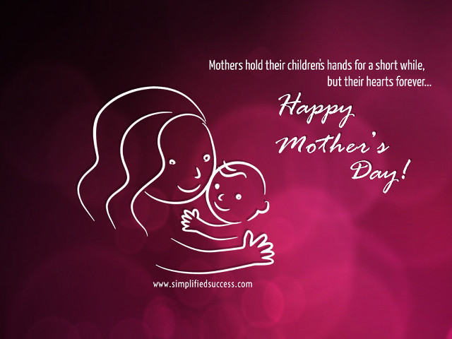 Mother child holding happy mothers free wallpaper for desktop - medium preview image