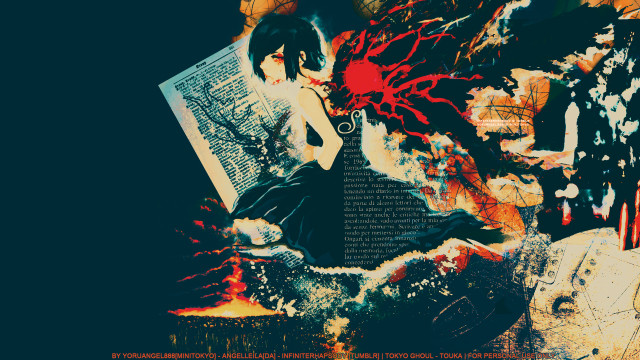 Woman book collage images artistry free wallpaper for desktop - medium preview image