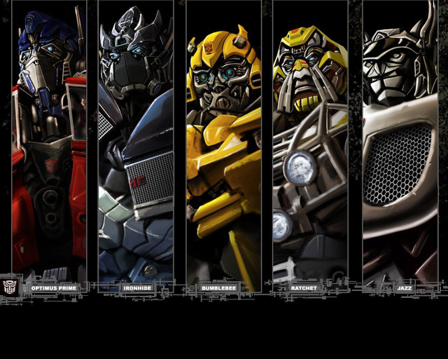 Robots faces colors sizes series free wallpaper for desktop - medium preview image