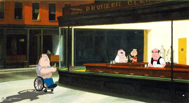 Cartoon man wheelchair bar three free wallpaper for desktop - medium preview image