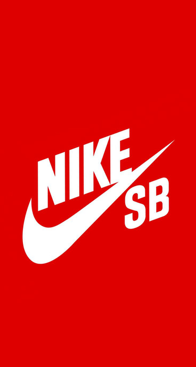 Red nike logo white sb free wallpaper for mobile - medium preview image