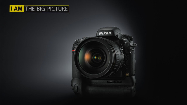 Camera big picture nikon gradient free wallpaper for desktop - medium preview image