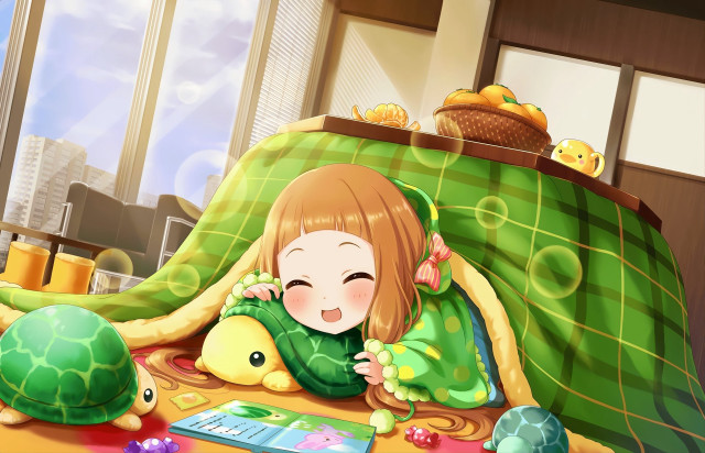 Girl turtle laptop bed blanket free wallpaper for desktop - medium preview image