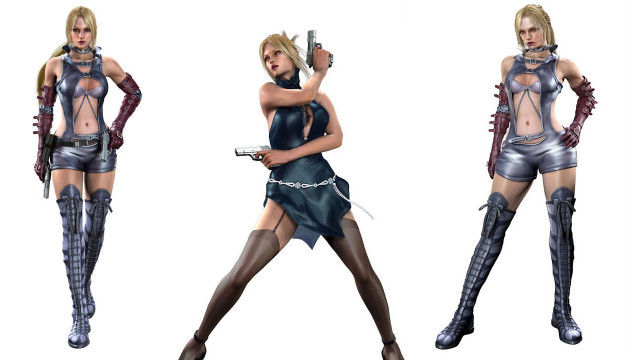 Woman costume gun holding action free wallpaper for desktop - medium preview image