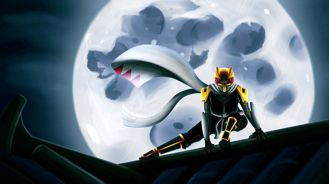 Cartoon character roof giant moon free wallpaper for desktop - medium preview image