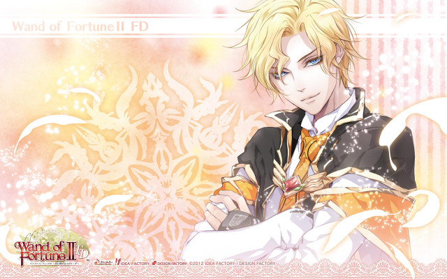 Blonde man black white sword free wallpaper for desktop - medium preview image