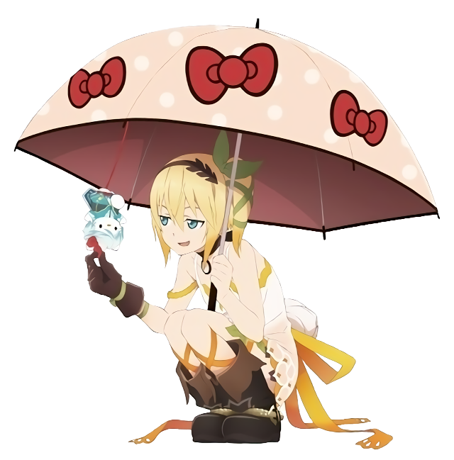 Woman umbrella cat mouse hand free wallpaper for tablet - medium preview image