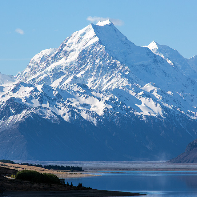 Mountain lake blue sky clouds #7 free wallpaper for tablet - medium preview image