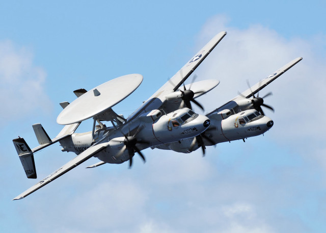 Propeller plane flying blue sky free wallpaper for desktop - medium preview image