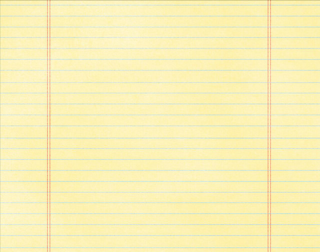 Yellow lined paper red pen free wallpaper for desktop - medium preview image