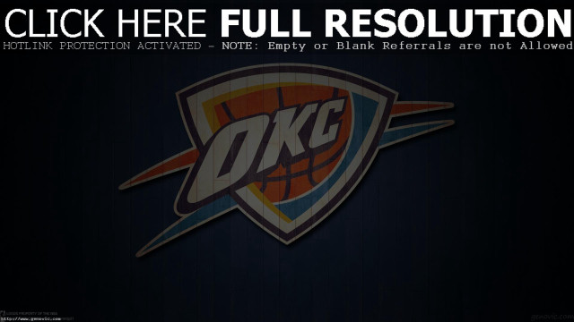 Okc basketball logo center image free wallpaper for desktop - medium preview image