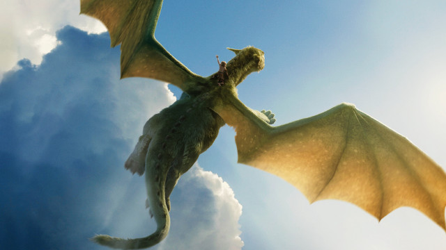 Dragon flying wings spread air free wallpaper for desktop - medium preview image