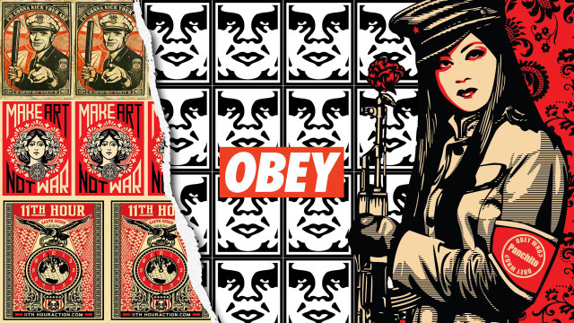 Woman rose obey poster images free wallpaper for desktop - medium preview image
