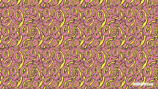 Pink yellow black border go free wallpaper for desktop - medium preview image